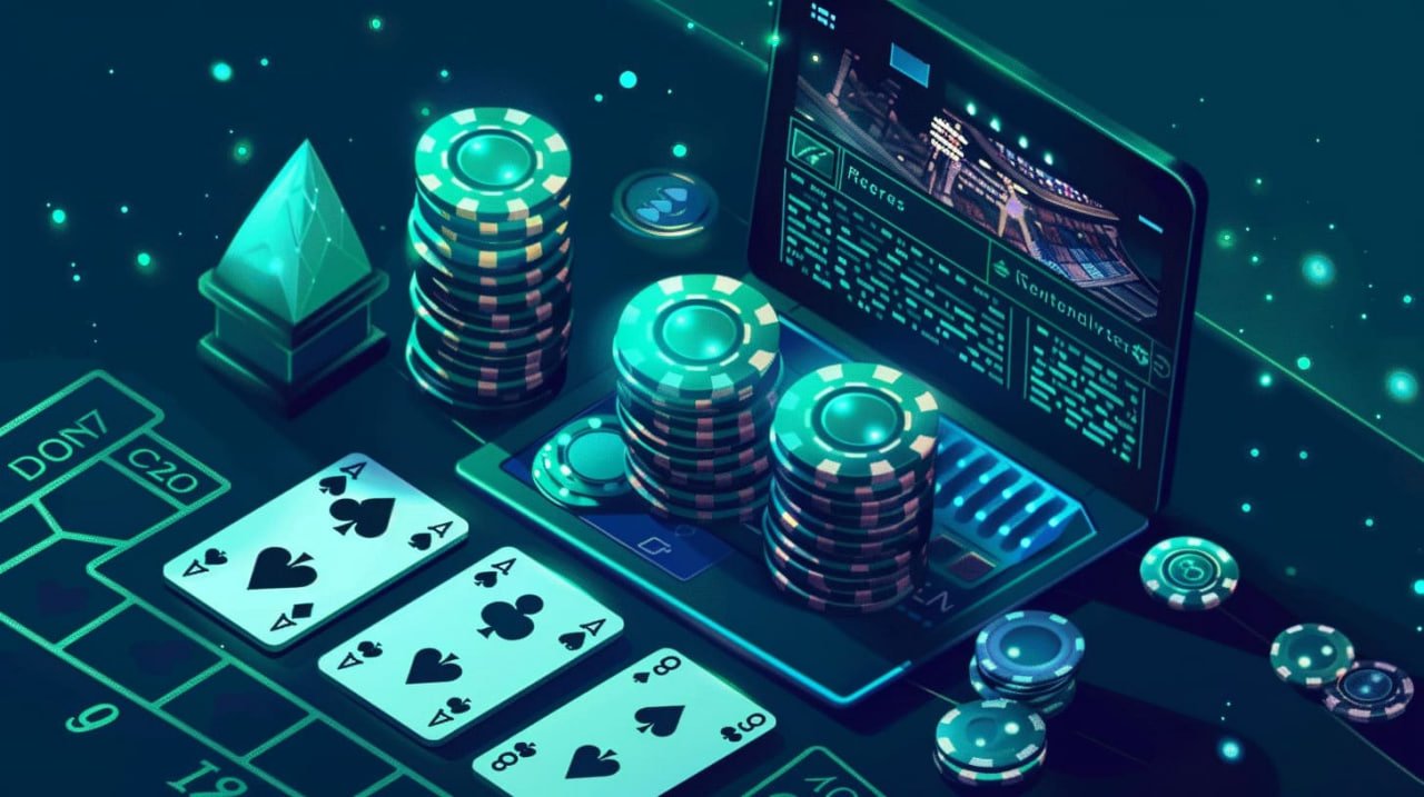 Meja Blackjack MH ikontoto bernuansa biru