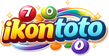 Logo ikontoto berwarna biru dingin